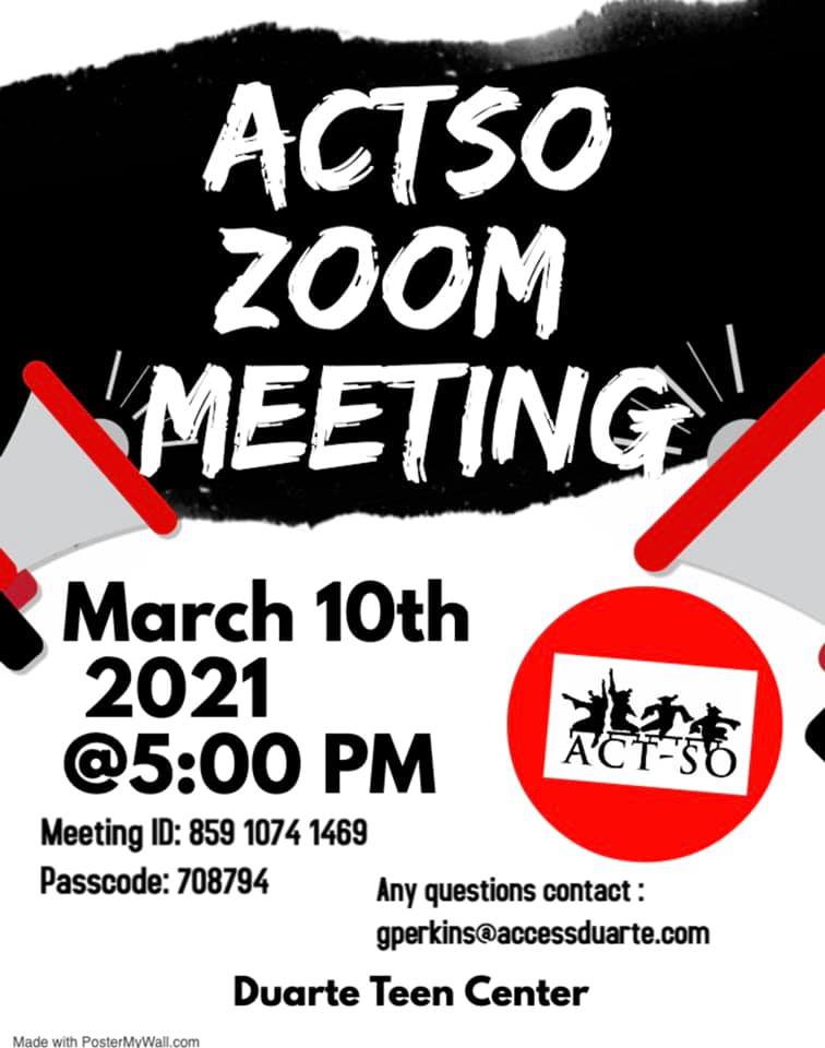 ACTO March 2021 meeting flyer